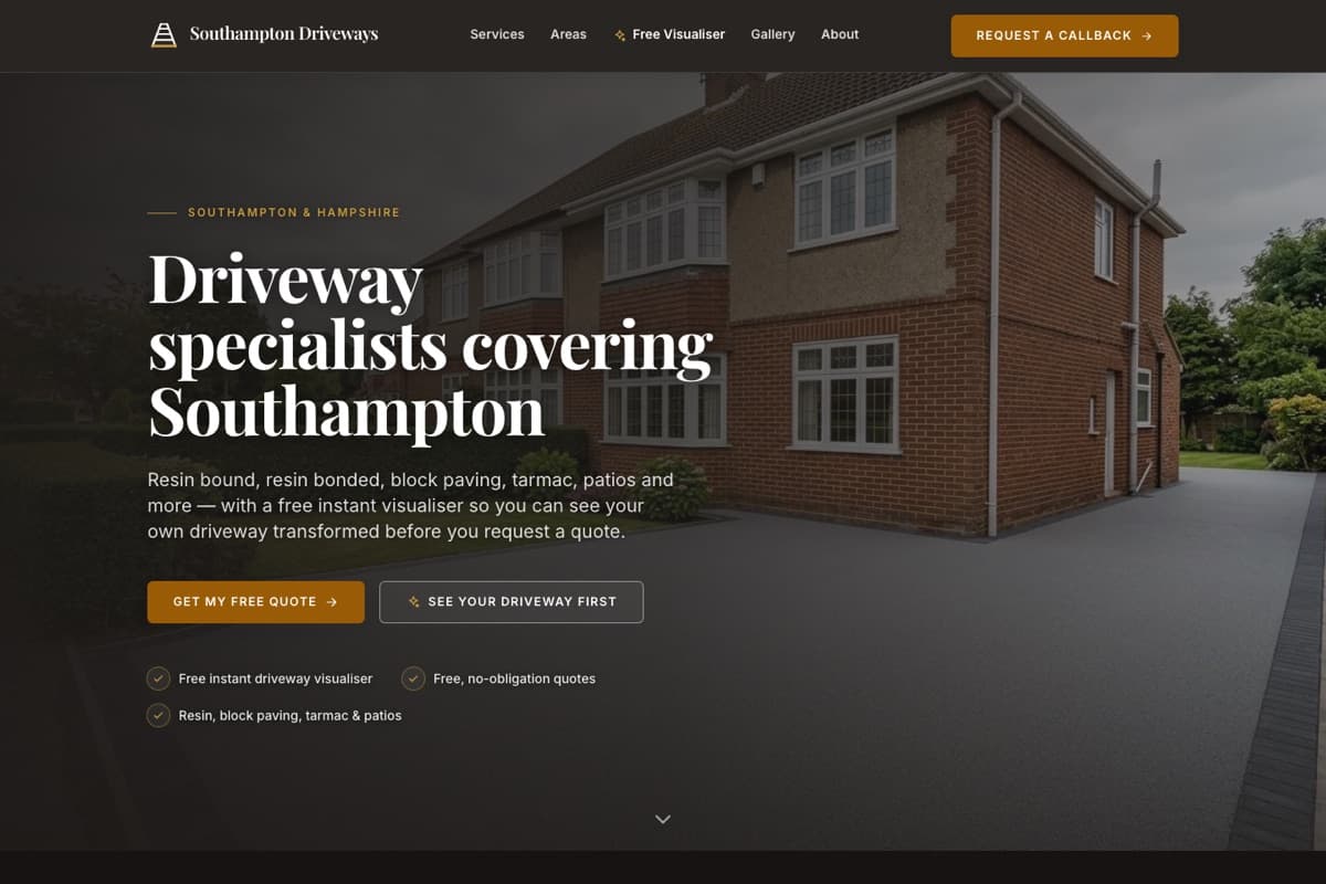 Southampton Driveways website